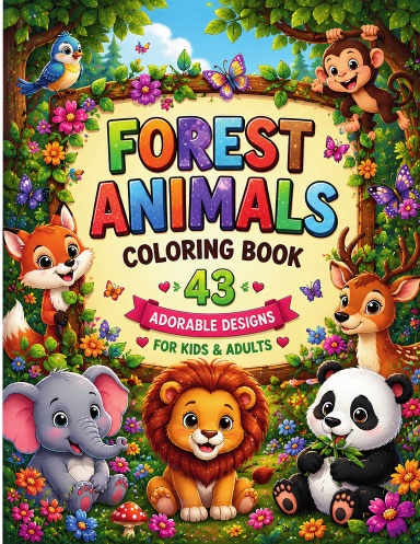 Forest Animals Colouring Book