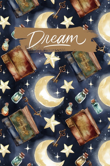 Dark Academia Dream Journal | Spiral Celestial Notebook for Dream Logging