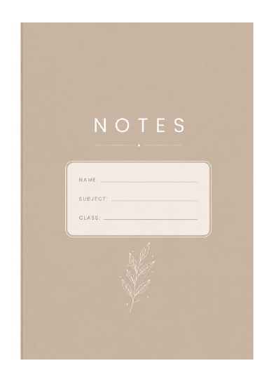 Be Yourself: Minimalist Collection – Beige Notebook