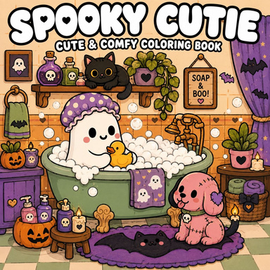 Spooky Cutie Coloring Book