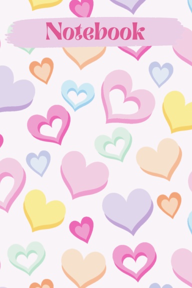 A Sprinkle of Colorful Hearts Notebook