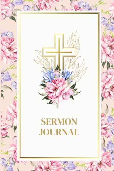 Pink Floral Sermon Journal for Women