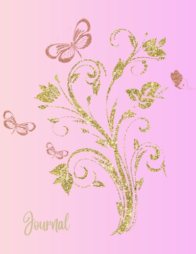 Golden Reflections Lined Journal