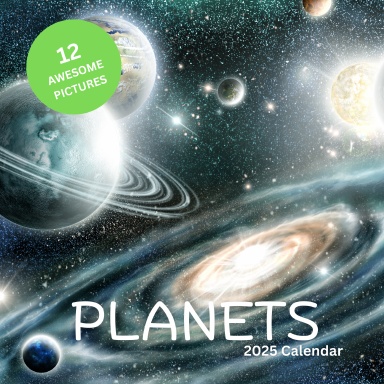 2025 Planets Wall Calendar