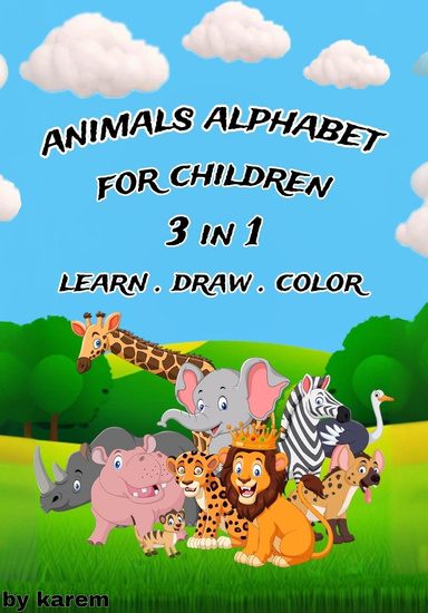 animals alphabet for children ( learn, draw and color )