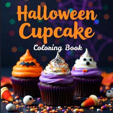 Halloween Cupcake Coloring Book