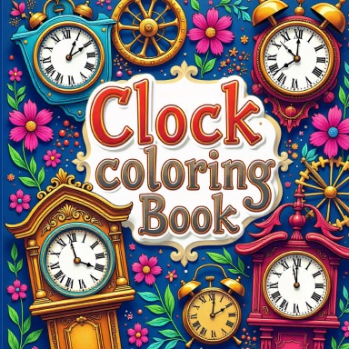 Clock Coloring Book