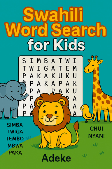Swahili Word Search for Kids