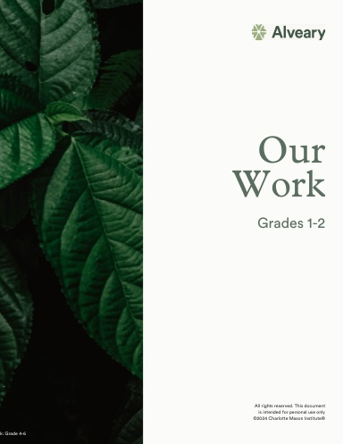 Our Work 24/25: Grades 1-2 (Coil Bound)