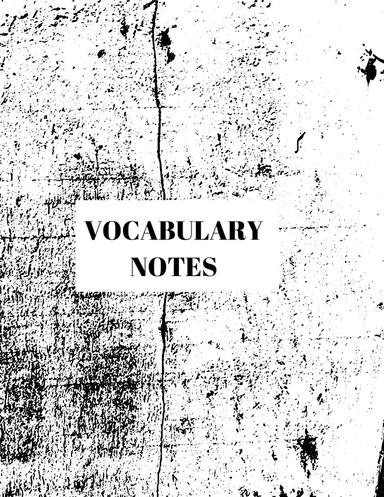 Vocabulary Notes