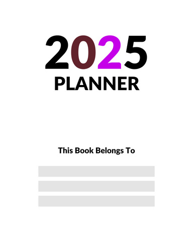 2025 Planner