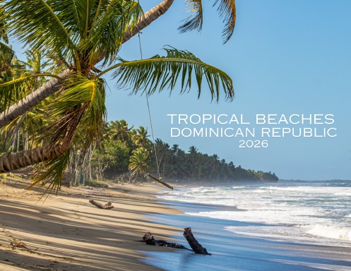 Tropical beaches Calendar 2026 Dominican Republic