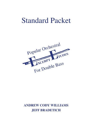 Popular Orchestral Excerpt Etudes For Double Bass: Standard Packet