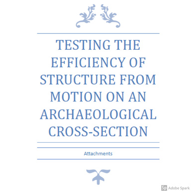 Testing the efficiency of structure from motion on an archaeological cross-section