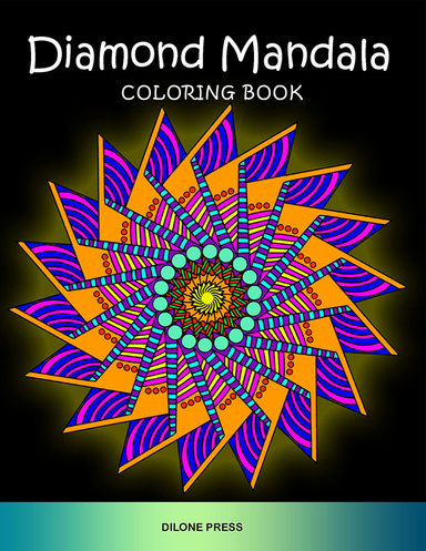 Diamond Mandala Coloring Book