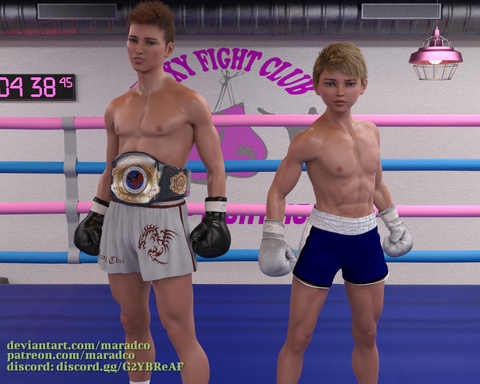 Teen vs Mean. Luca vs Shane. Kickboxing title fight