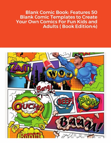  Blank Comic Book For Kids : Create Your Own Comics