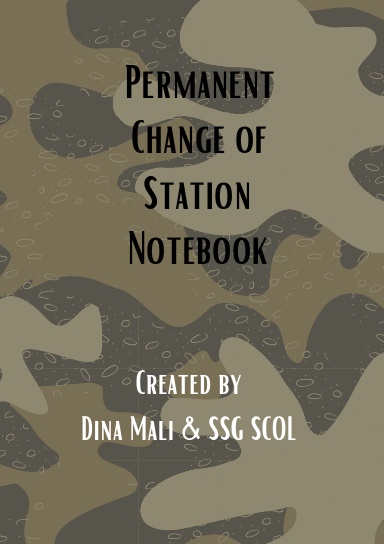 PCS Permanent Change of Station Notebook