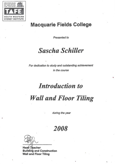 Intro Floor Wall Tiling Cert