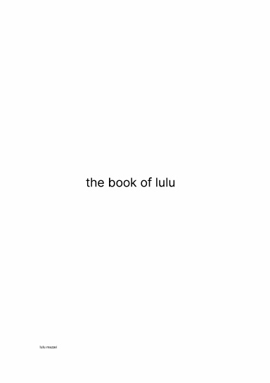 the book of lulu