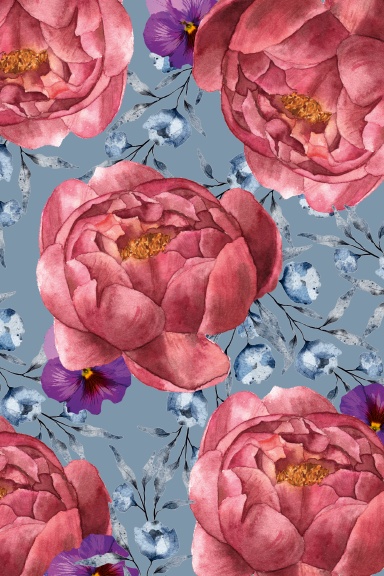 Red2 Flower Composition Notebook
