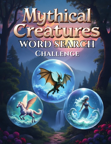 Mythical Creatures Word Search Challenge (Coil Bound)
