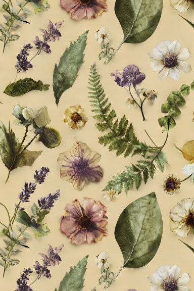 Pressed Flowers Journal | Paperback Lined Notebook for Writing & Reflection