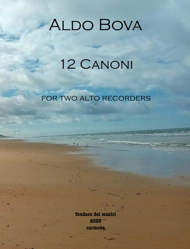 12 canoni for 2 soprano or tenor recorders