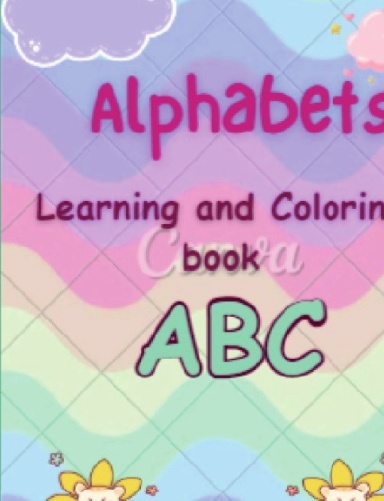 Alphabets learning and coloring book