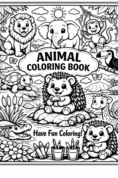 ANIMAL COLORING BOOK