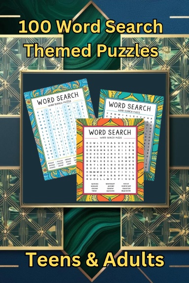 100 Word Search Themed Puzzles