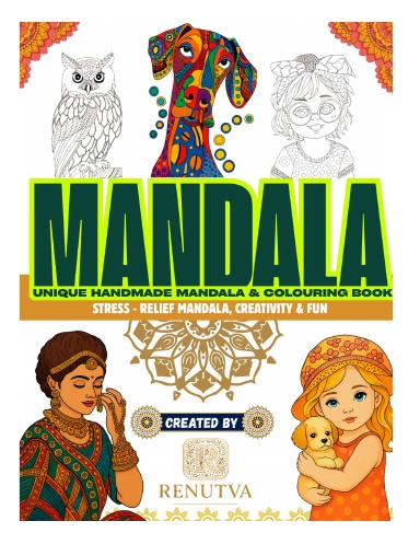 Unique Handmade Mandala & Colouring Book