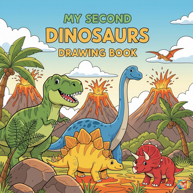 MY SECOND DINOSAURS COLORING BOOK