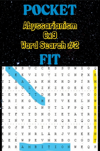 ABYSSARIANISM POCKET FIT WORD SEARCH #2