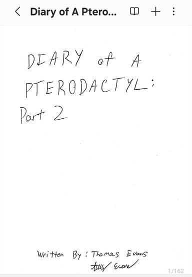 Diary of A Pterodactyl: Part 2