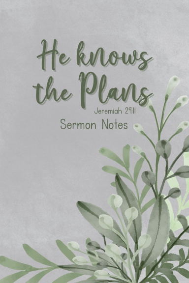 Sermon Notes-He Knows the Plans