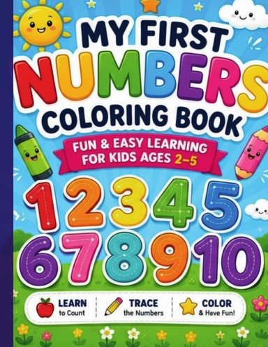 My First Numbers Coloring Book