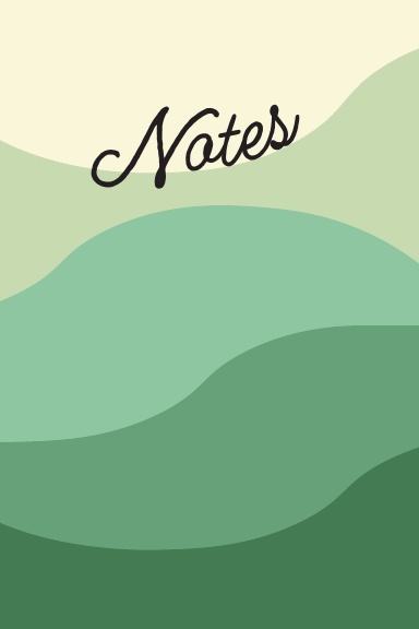 Teal Waves Notebook