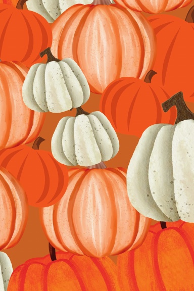 Pumpkin Collage Bullet Journal | Fall Aesthetic Dot Grid Spiral Notebook