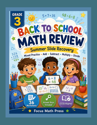 Back to School Math Review Grade 3
