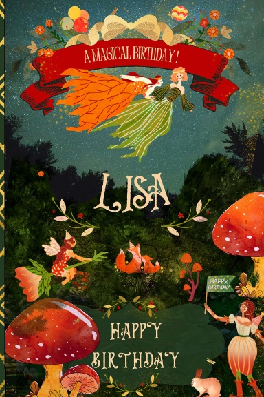 Personalized Journal Book Named “Lisa”