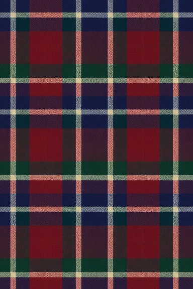 Red, Blue, and Green Plaid Lined Journal