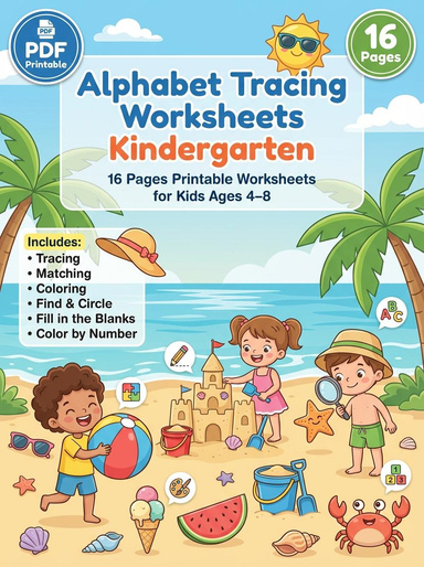 kindergarten numbers workbook