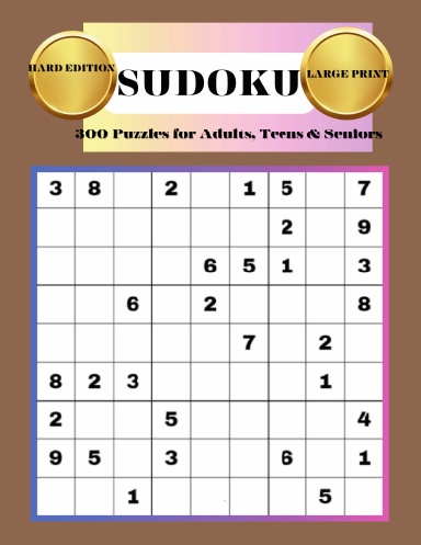 Hard Large Print Sudoku