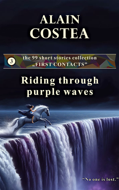 Riding through purple waves