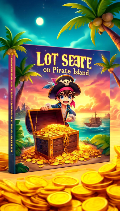 Lost treasure on pirate island