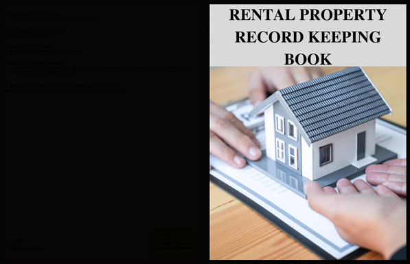 RENTAL PROPERTY RECORD KEEPING BOOK
