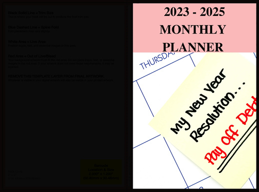 2023 - 2025   MONTHLY  PLANNER