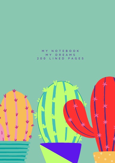 Notebook 200 Lined Pages, A4, 210x297mm