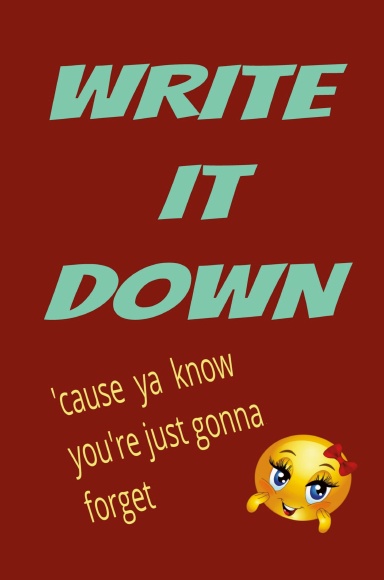 Shit I Need To Do... Coffee Journal